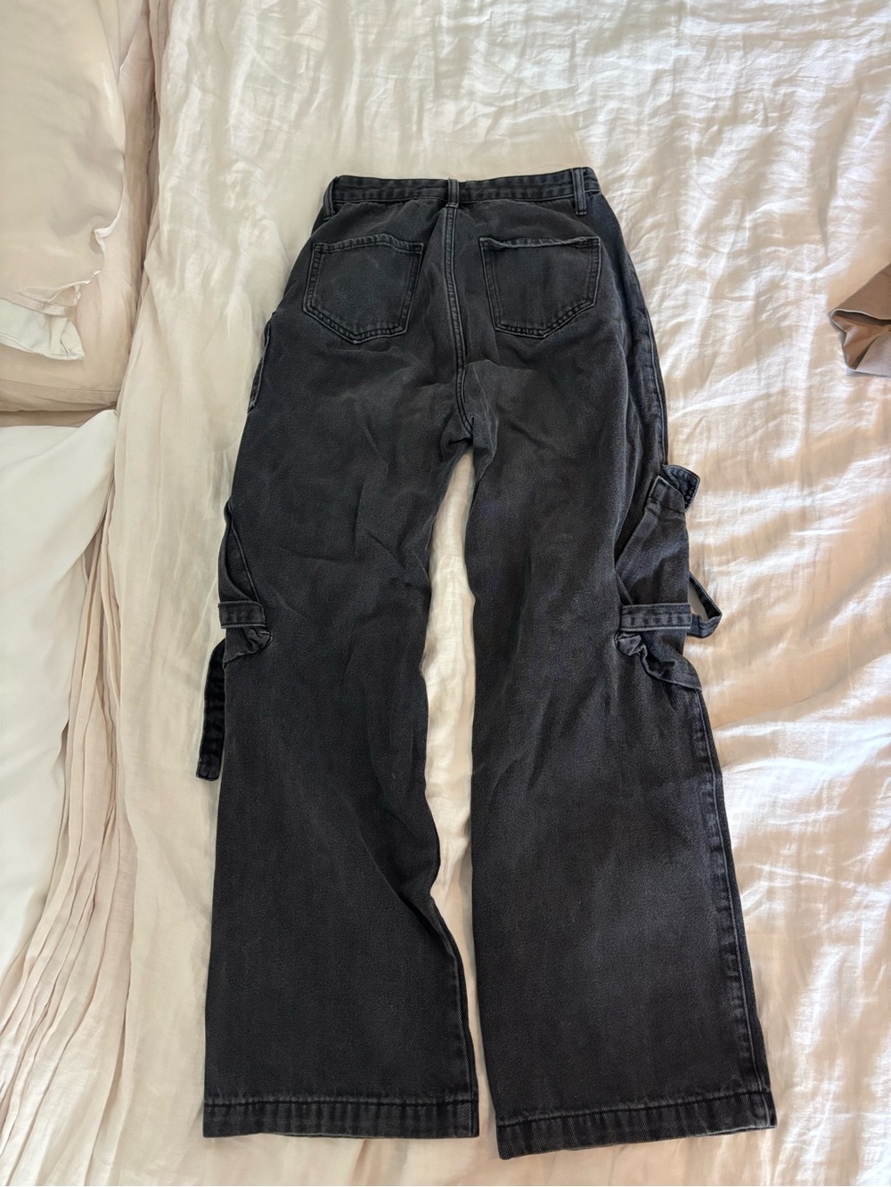 Cider Charcoal Black High-Rise Utility Pants - Picture 3 of 4